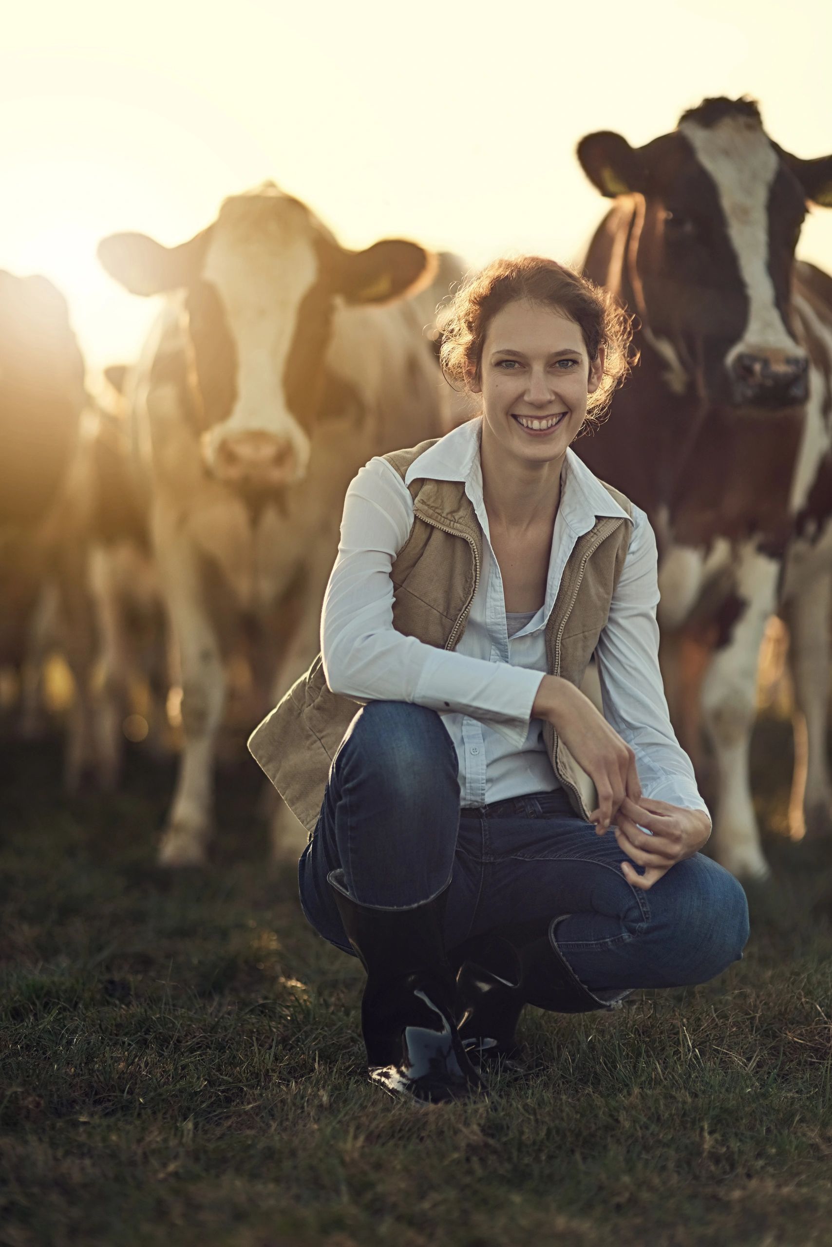Processing specialist portrait in a rural agricultural setting